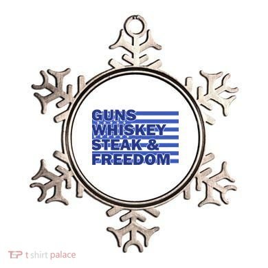 True American Guns Whiskey Steak Freedom Ornament