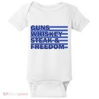 True American Guns Whiskey Steak Freedom Baby Bodysuit thumb 0