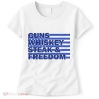 True American Guns Whiskey Steak Freedom Women's T-Shirt thumb 0