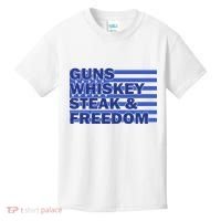 True American Guns Whiskey Steak Freedom Kids T-Shirt thumb 0