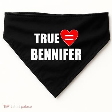 True Love Equals Bennifer USA-Made Doggie Bandana