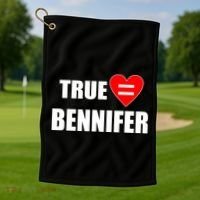 True Love Equals Bennifer Golf Towel thumb 1
