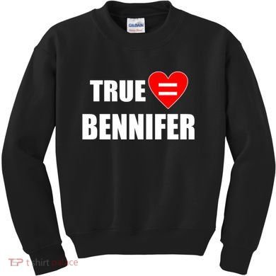 True Love Equals Bennifer Kids Sweatshirt