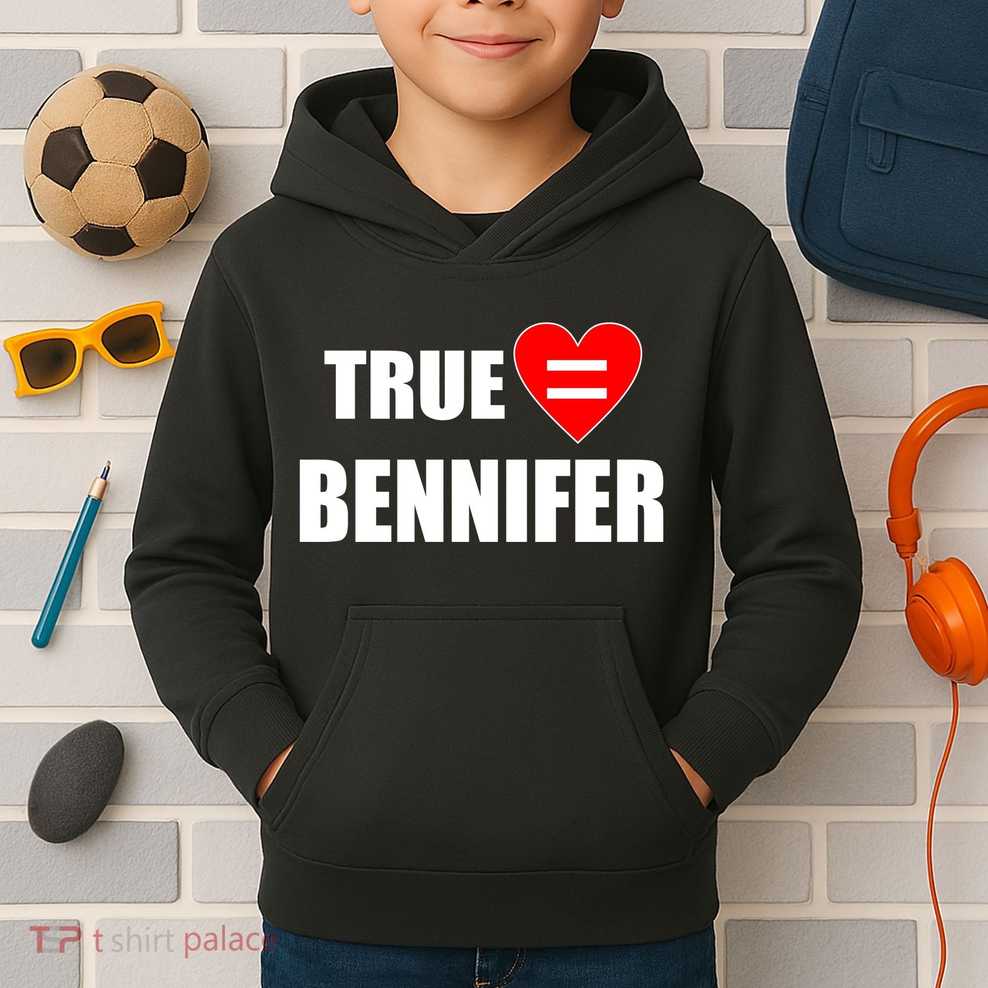 True Love Equals Bennifer Kids Hoodie