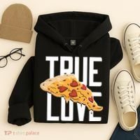 True Love Heart Pizza Hoodie thumb 4