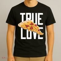 True Love Heart Pizza T-Shirt thumb 3