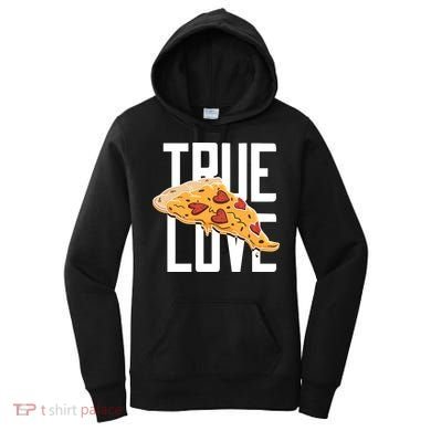True Love Heart Pizza Women's Hoodie