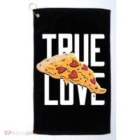 True Love Heart Pizza Golf Towel thumb 0