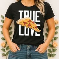 True Love Heart Pizza Women's T-Shirt thumb 2