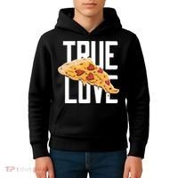 True Love Heart Pizza Kids Hoodie thumb 4