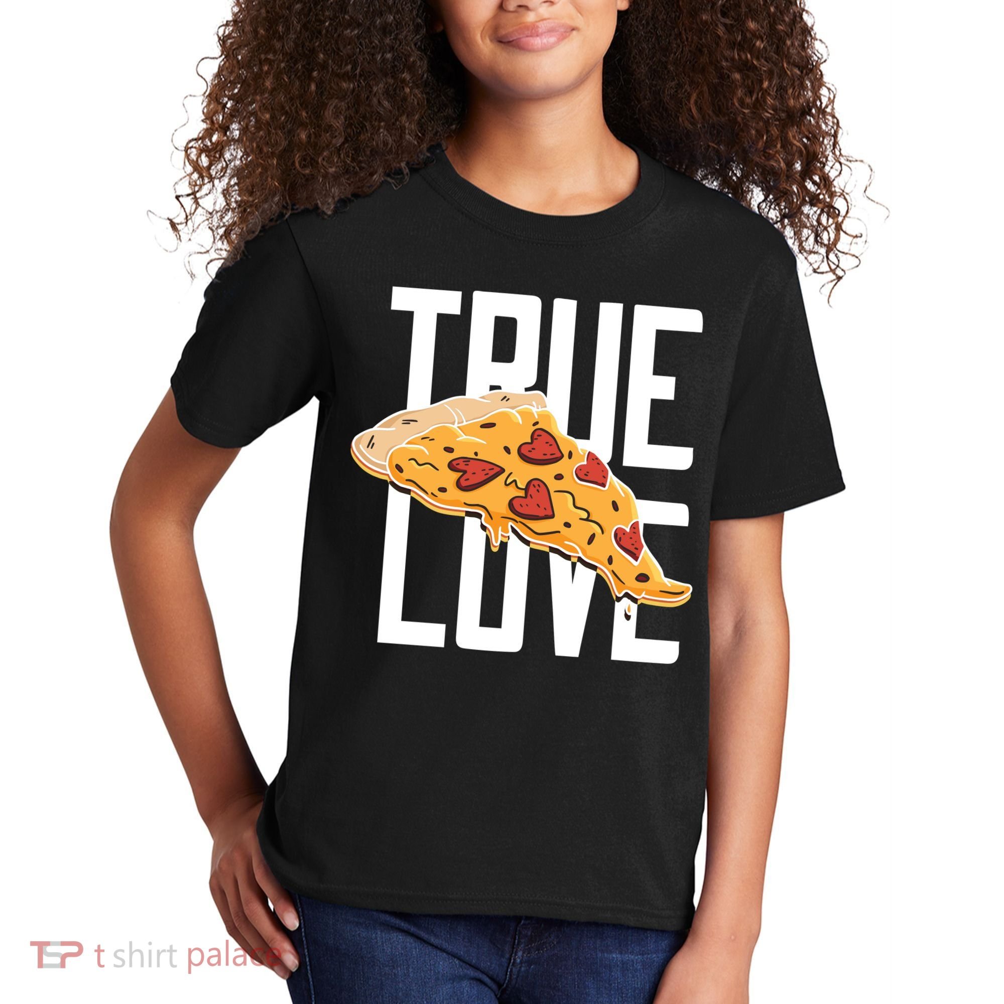 True Love Heart Pizza Kids T-Shirt