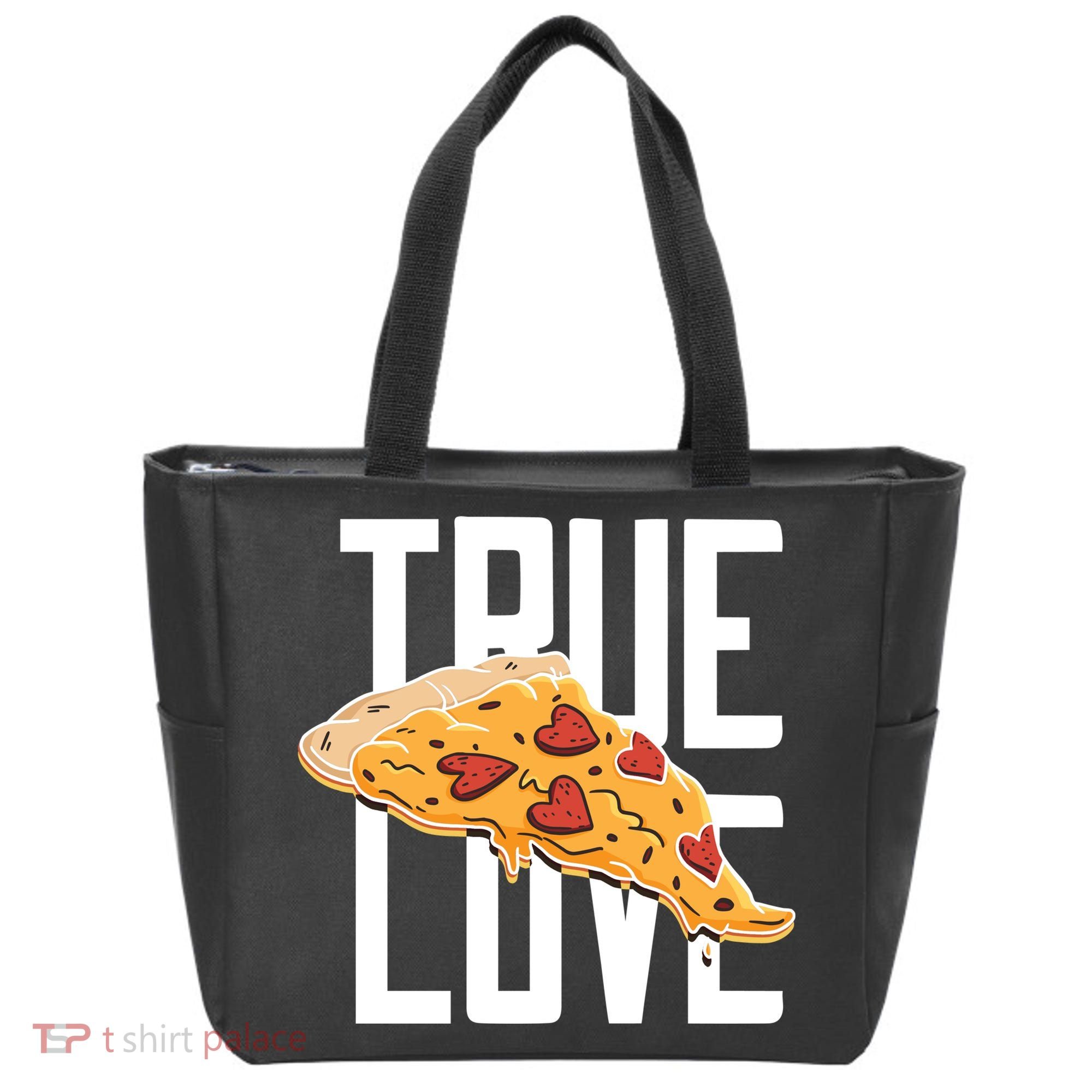 True Love Heart Pizza Tote Bag