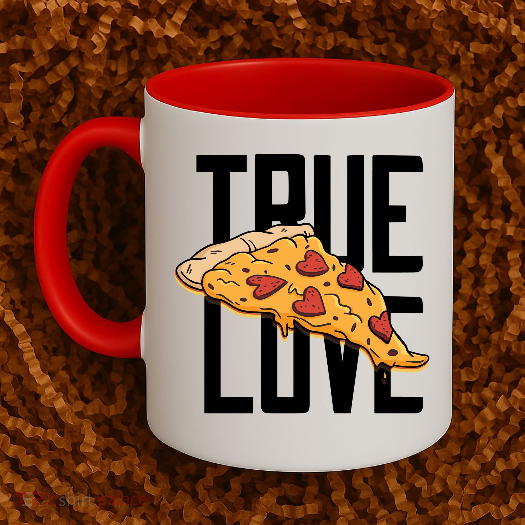 True Love Heart Pizza Coffee Mug