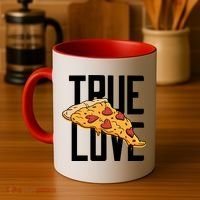 True Love Heart Pizza Coffee Mug thumb 4