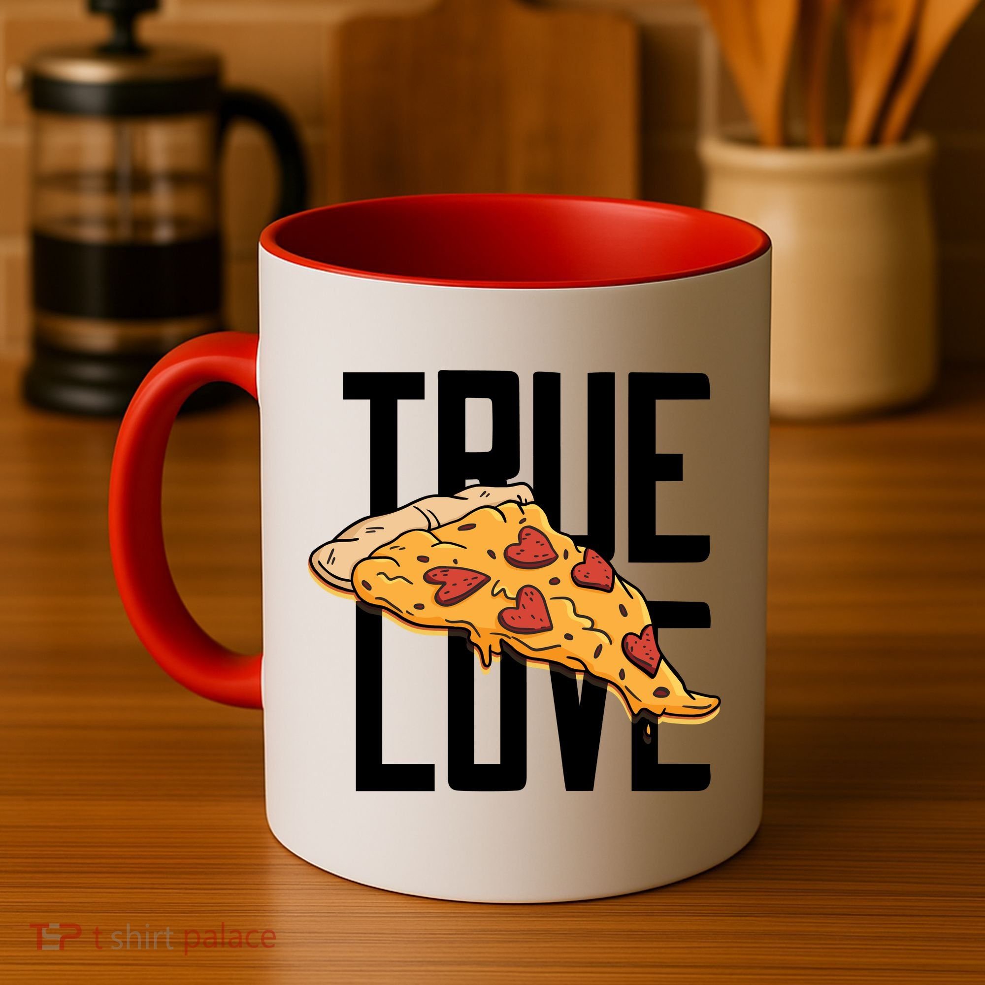 True Love Heart Pizza Coffee Mug