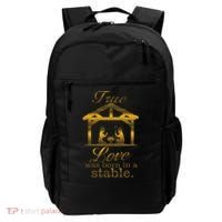 True Love Was Born In A Stable Backpack thumb 0