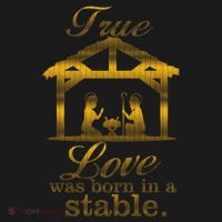 True Love Was Born In A Stable Women's Long Sleeve Shirt thumb 2