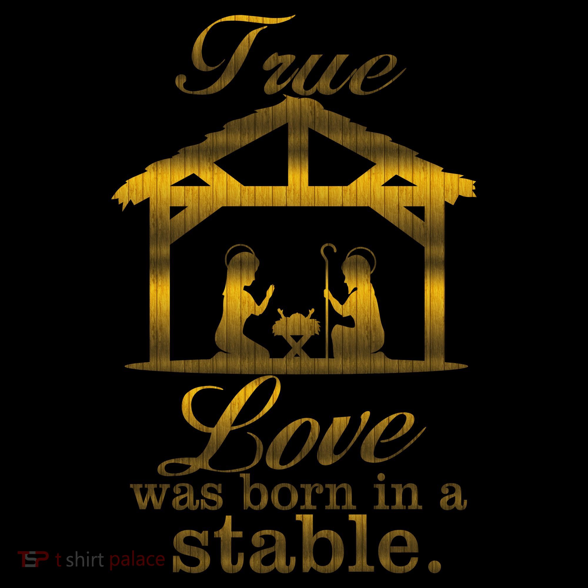 True Love Was Born In A Stable Kids Sweatshirt