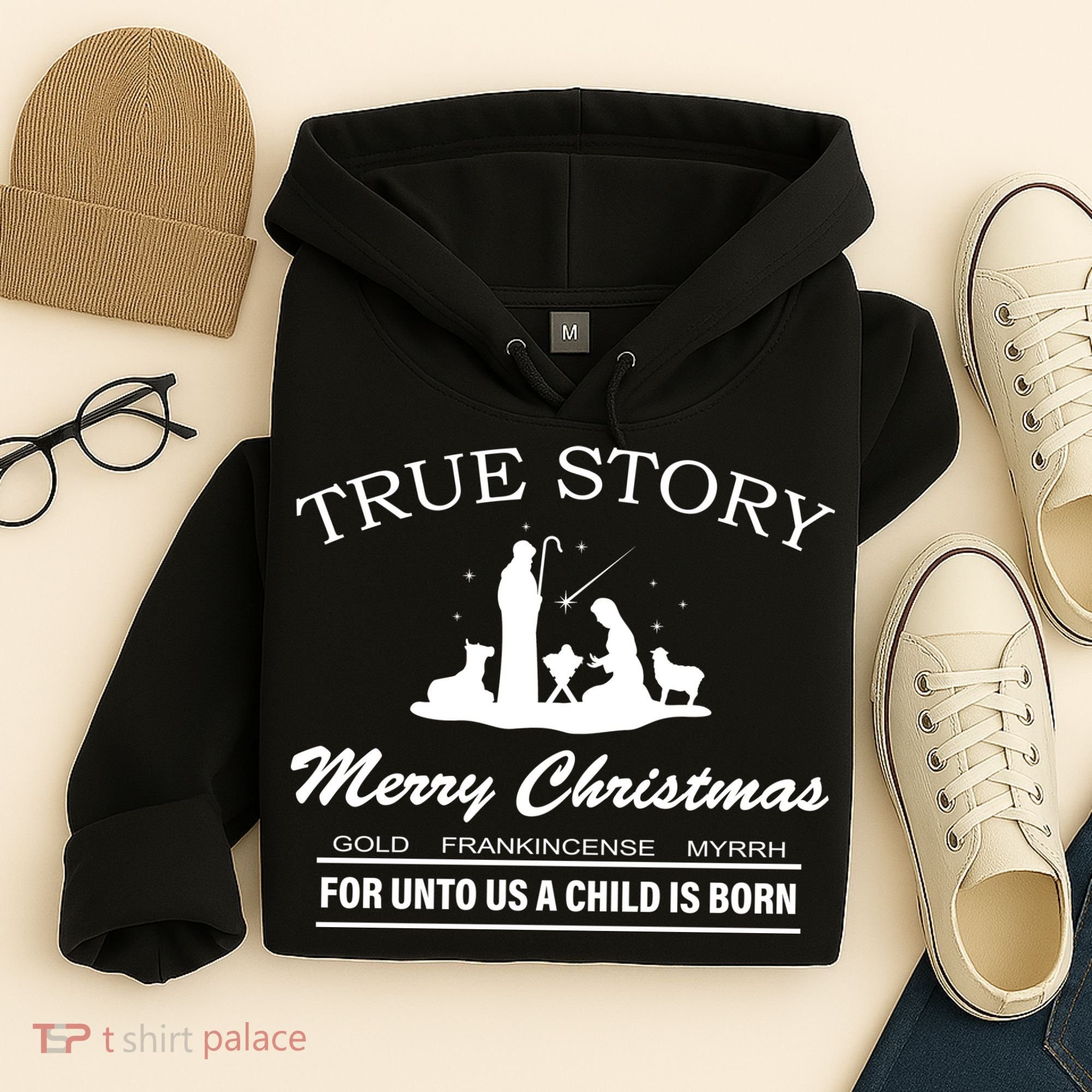 True Story Merry Christmas Jesus Christ  Hoodie