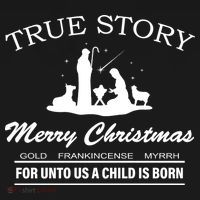 True Story Merry Christmas Jesus Christ  Mousepad thumb 1