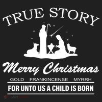 True Story Merry Christmas Jesus Christ  Golf Towel thumb 3