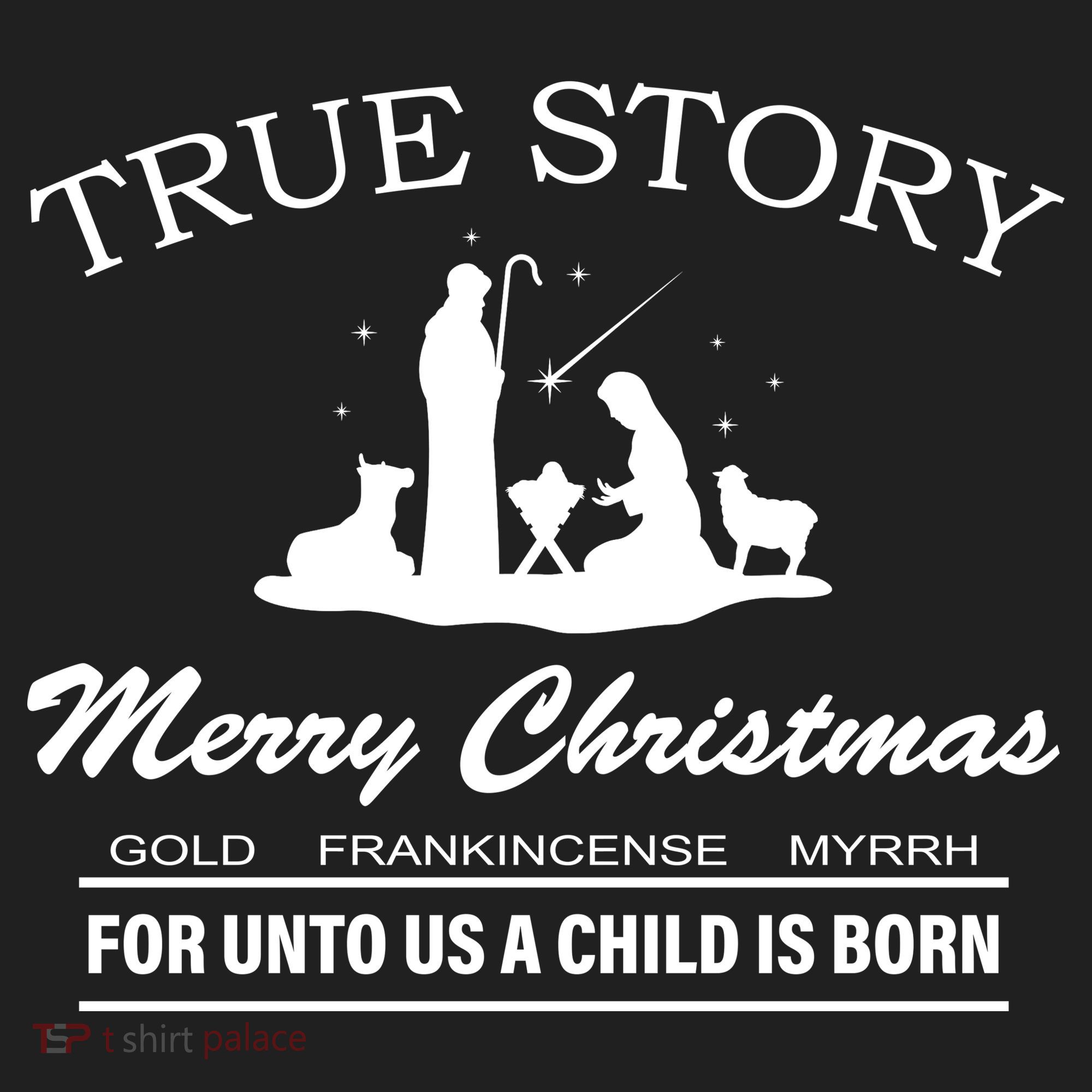 True Story Merry Christmas Jesus Christ  Golf Towel
