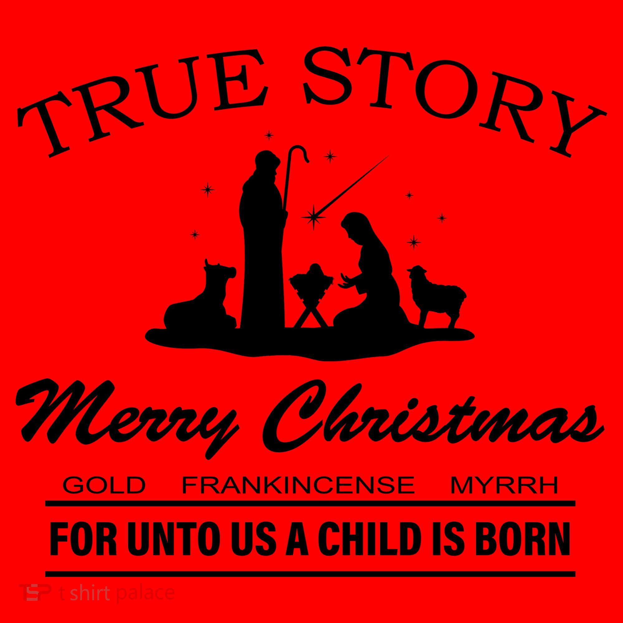 True Story Merry Christmas Jesus Christ  Santa Hat