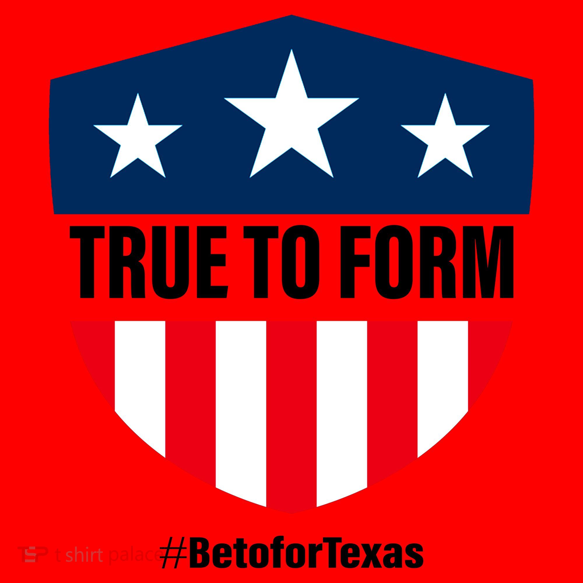 True To Form Beto for Texas American Shield Santa Hat