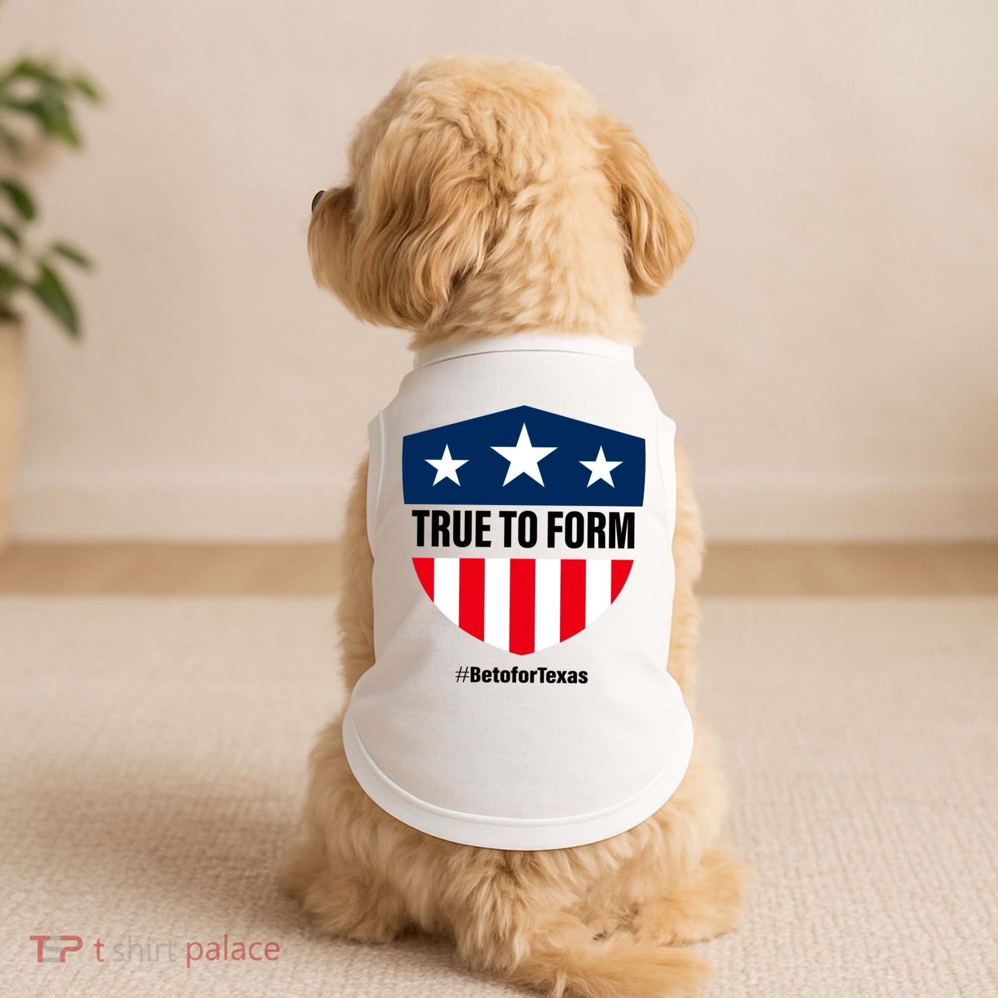 True To Form Beto for Texas American Shield Doggie Tank