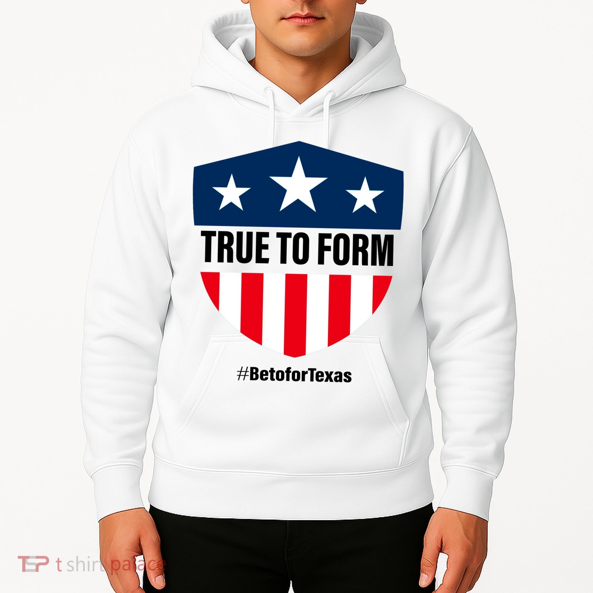 True To Form Beto for Texas American Shield Hoodie