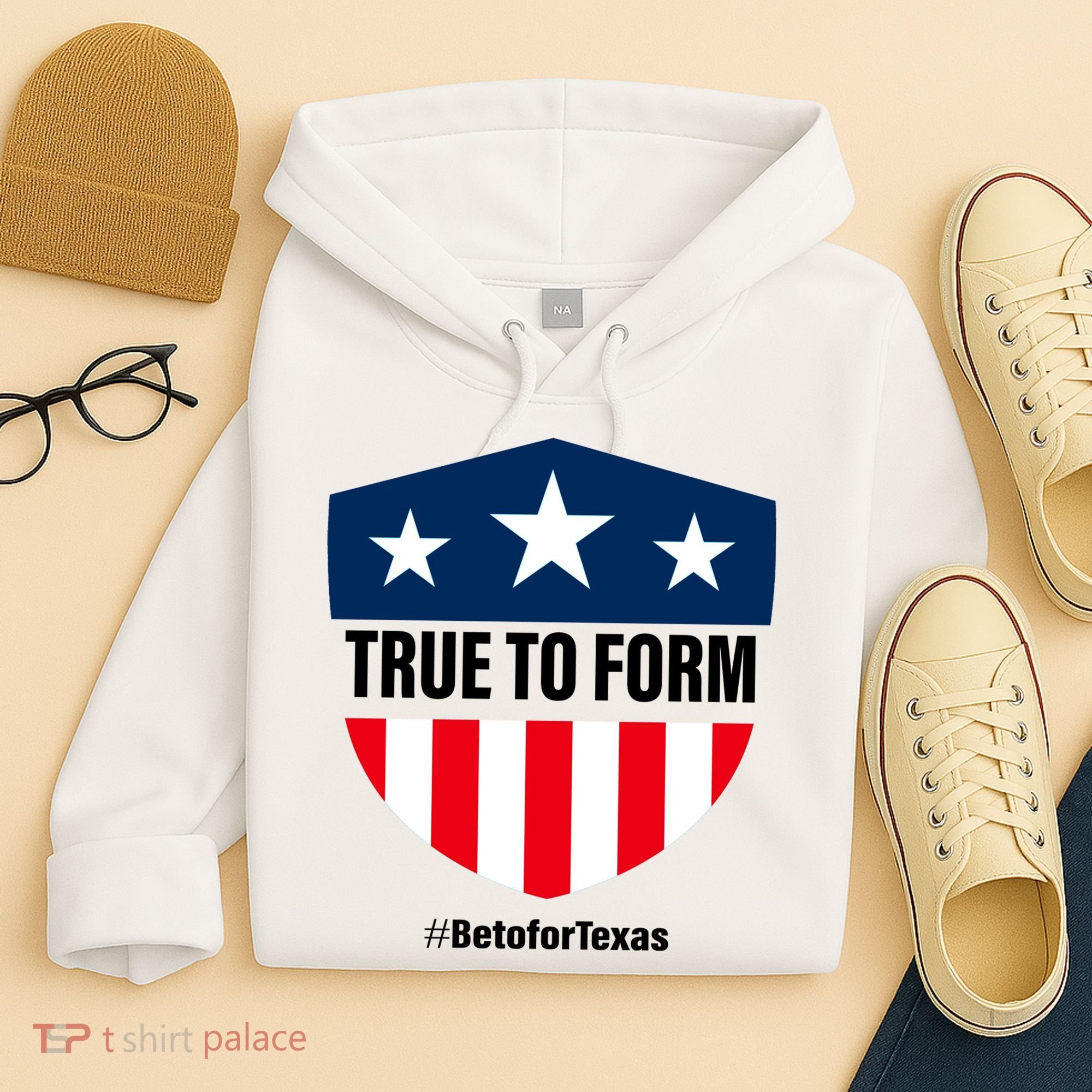 True To Form Beto for Texas American Shield Hoodie
