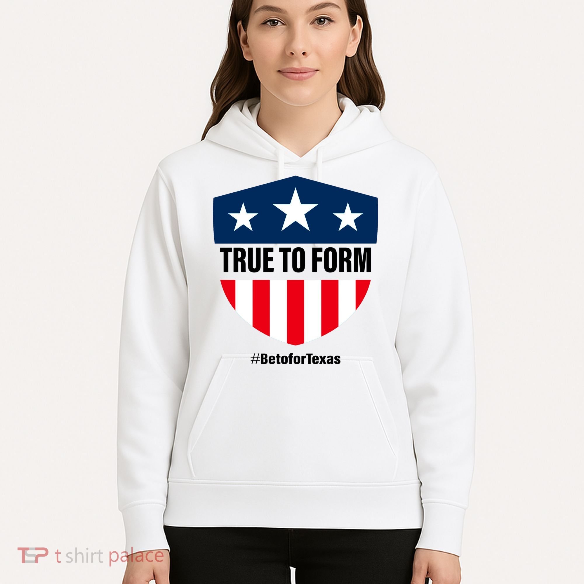 True To Form Beto for Texas American Shield Hoodie
