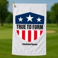 True To Form Beto for Texas American Shield Golf Towel thumb 1