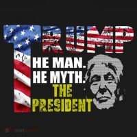 Trump - The Man The Myth The President Ornament thumb 1