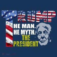 Trump - The Man The Myth The President Coaster thumb 2