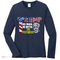 Trump - The Man The Myth The President Women's Long Sleeve Shirt thumb 0