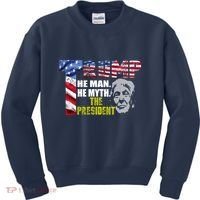 Trump - The Man The Myth The President Kids Sweatshirt thumb 0
