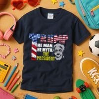 Trump - The Man The Myth The President Kids T-Shirt thumb 3