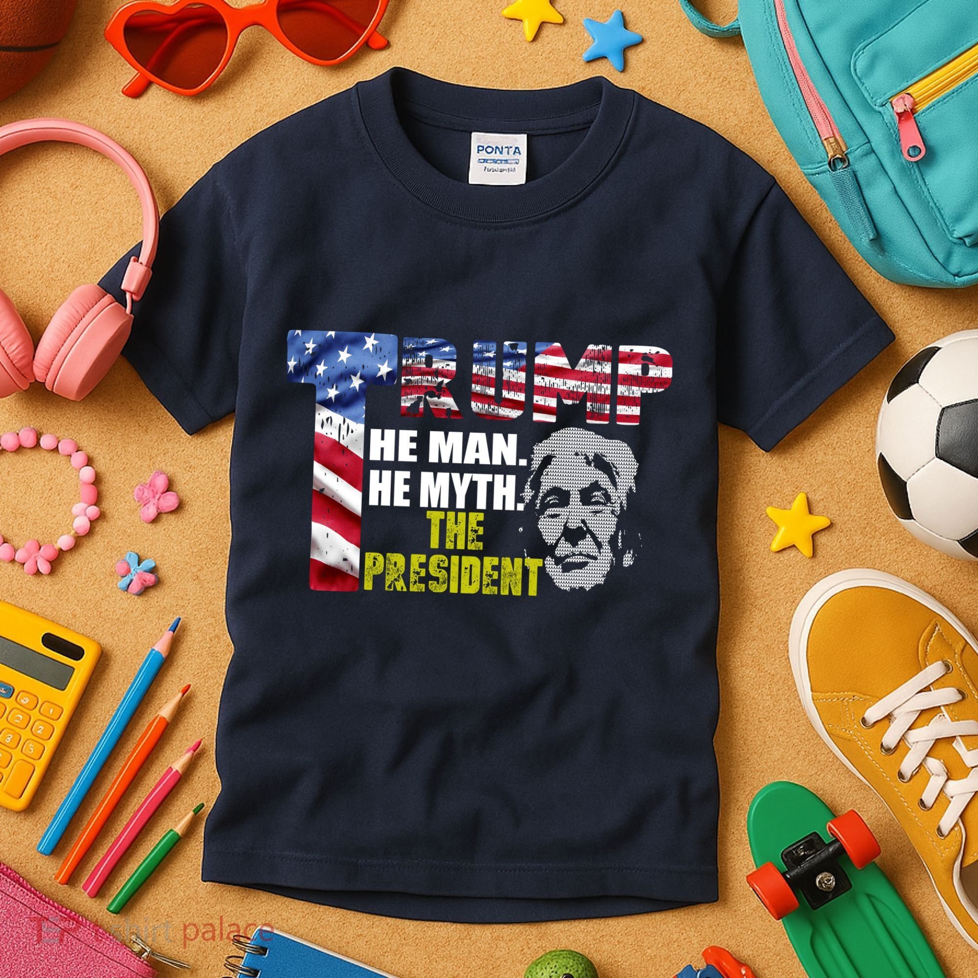 Trump - The Man The Myth The President Kids T-Shirt