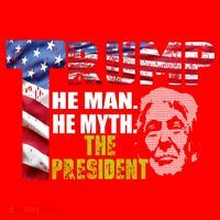 Trump - The Man The Myth The President Santa Hat thumb 1