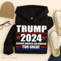Trump 2024 Because America Can Never Be Too Great Hoodie thumb 4