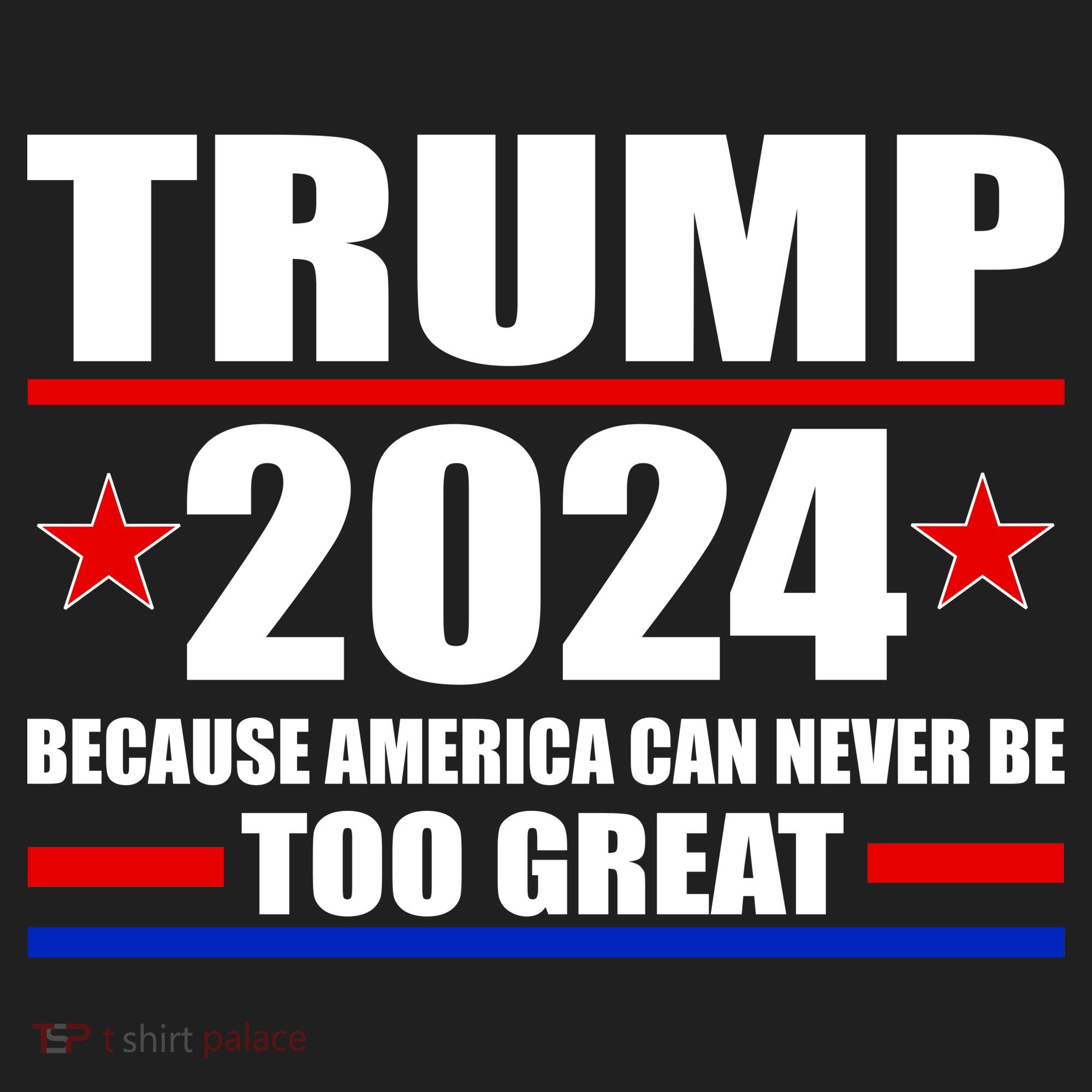 Trump 2024 Because America Can Never Be Too Great Beanie