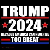 Trump 2024 Because America Can Never Be Too Great Women's Hoodie thumb 2