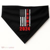 Trump 2024 Election Distressed US Flag USA-Made Doggie Bandana thumb 0