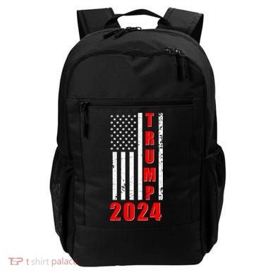 Trump 2024 Election Distressed US Flag Backpack