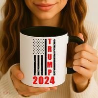 Trump 2024 Election Distressed US Flag Coffee Mug thumb 3
