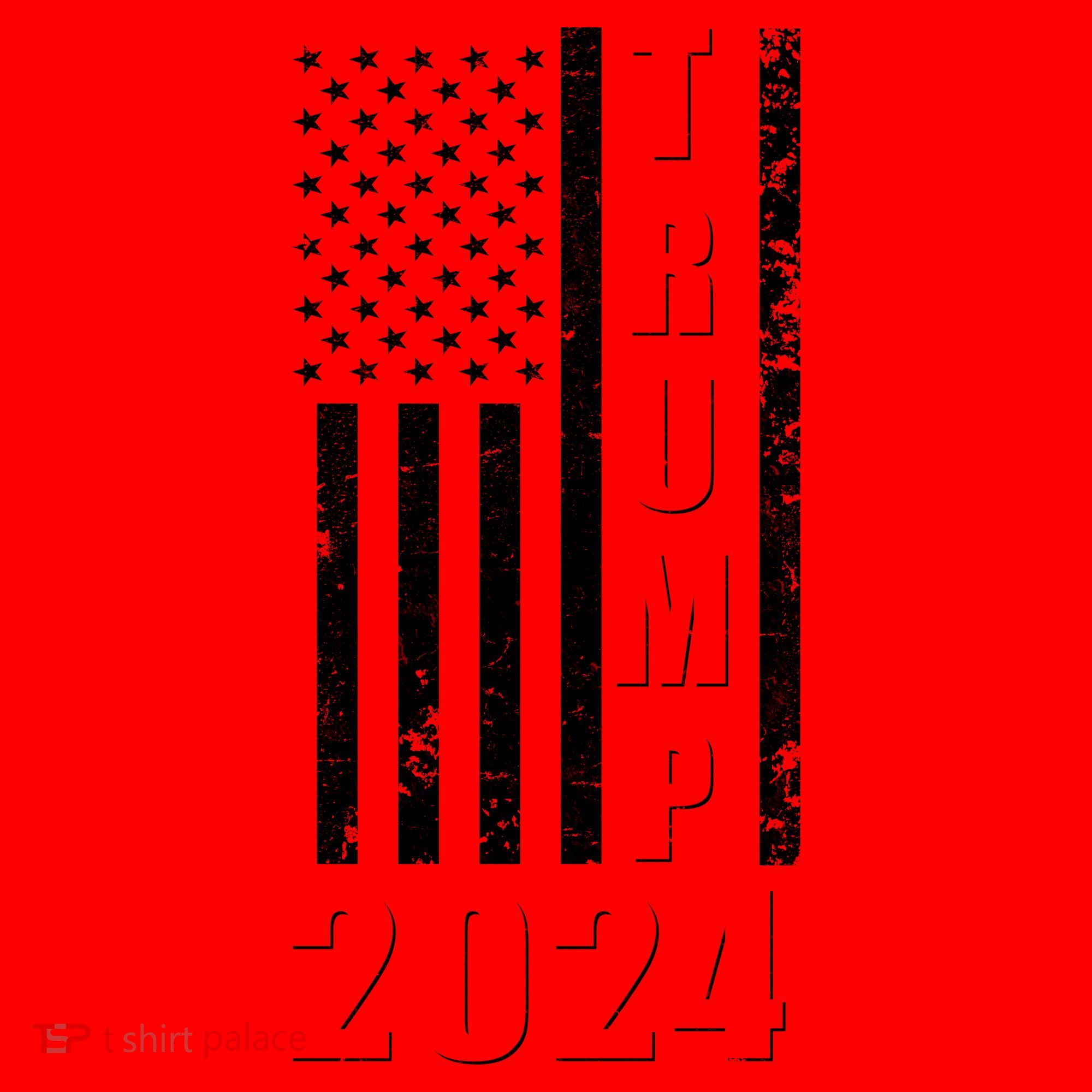 Trump 2024 Election Distressed US Flag Santa Hat
