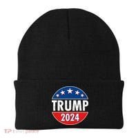 Trump 2024 Election Emblem Beanie thumb 0