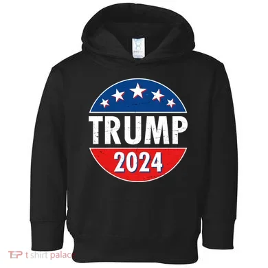 Trump 2024 Election Emblem Toddler Hoodie
