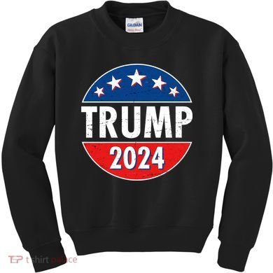 Trump 2024 Election Emblem Kids Sweatshirt